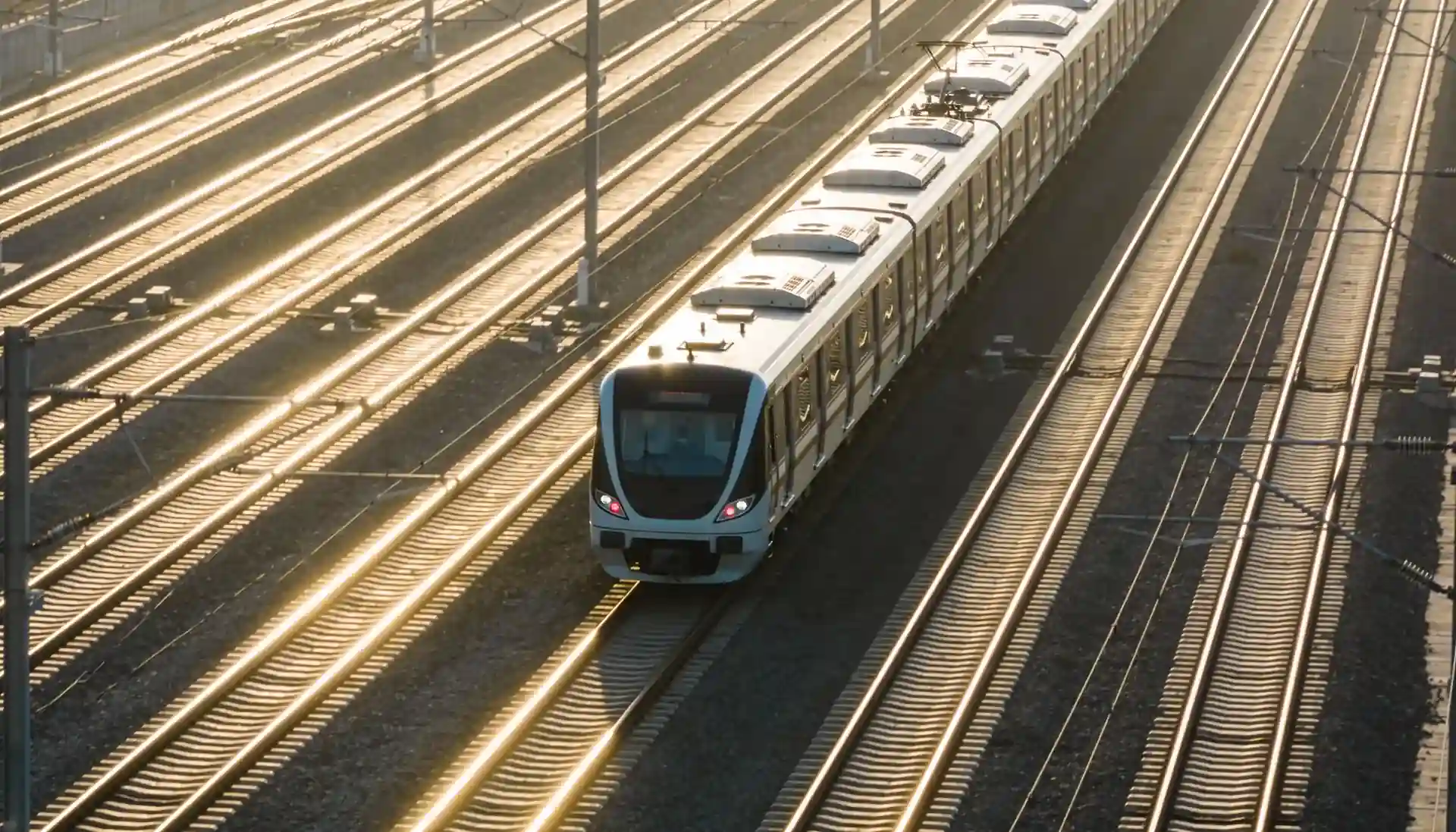 High-speed railway network representing Bansal Brothers' contribution to durable transport infrastructure through premium ferro alloys