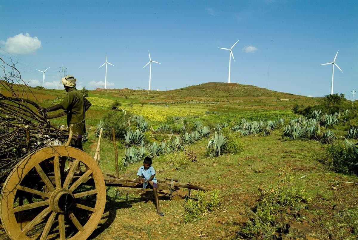 India fields and wind turbines - via Wikimedia Commons (used under CC BY 2.0)